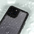 Silver Carbon Fiber Specialty Texture Material iPhone 15 Pro Waterproof Case